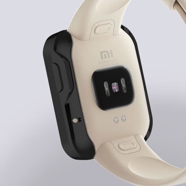 Skyddande skal 360° - AVIZAR - Xiaomi Redmi Watch - Svart silikon gel - Flexibel - Hållbar