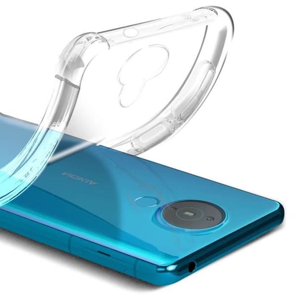 Nokia 1.4 Fodral + Film - AVIZAR - Mjukt fodral och genomskinligt härdat glas