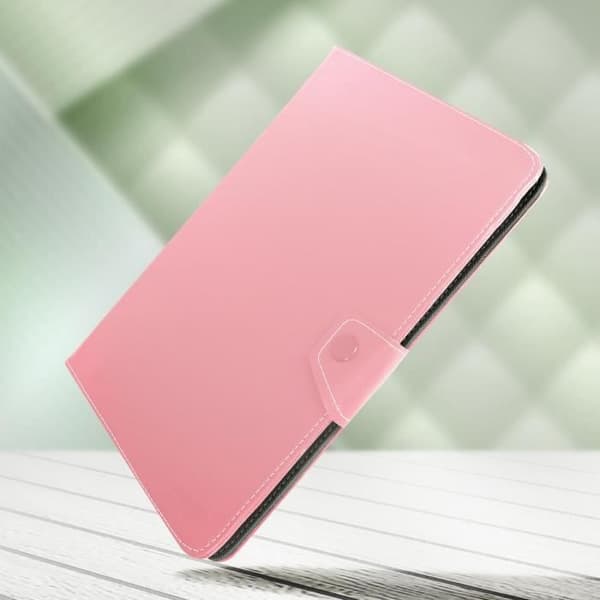 Housse Tablett - AVIZAR - Universell - Vintage Läder Effekt - Videostöd - Rosa