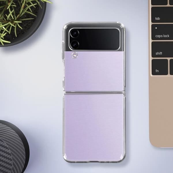 Mjukt skyddsfodral till Samsung Galaxy Z Flip4 - AVIZAR - Genomskinlig - Flexibel