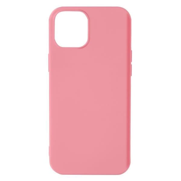 AVIZAR Skyddsfodral för iPhone 13 Mini - Halvstyv silikon - Rosa soft-touch finish