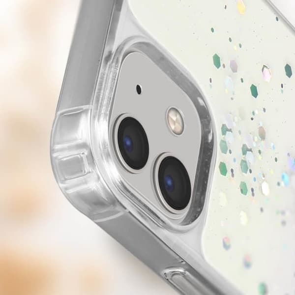 iPhone 11 Glitter Bakfodral med avtagbar rem - Lila Gradient - AVIZAR - Mjuk - Syntet - Blandat