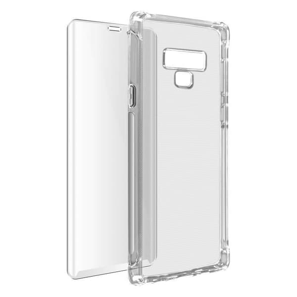 Samsung Galaxy Note 9 Fodral + Film - AVIZAR - Premium 360° skyddspaket - Vit - Stel - Smidig