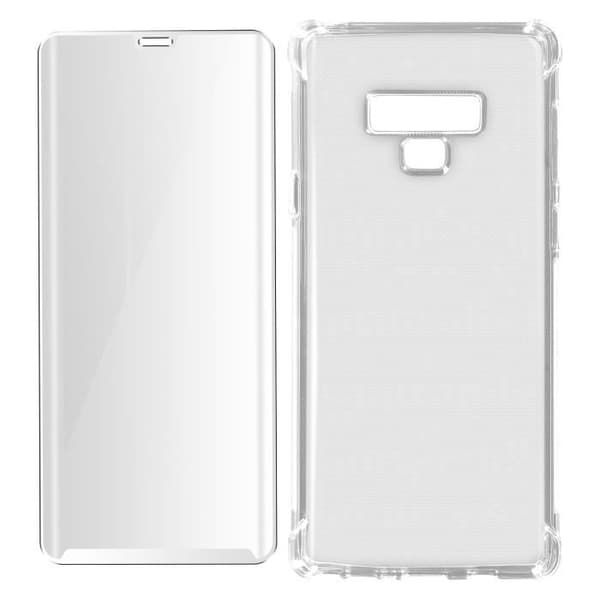 Samsung Galaxy Note 9 Fodral + Film - AVIZAR - Premium 360° skyddspaket - Vit - Stel - Smidig