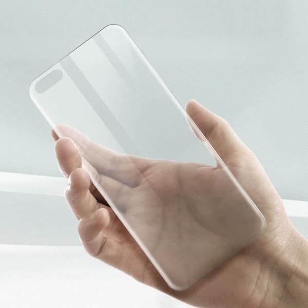 Huawei P40 Pro Mjukt fodral och 9H härdat glasfilm Transparent