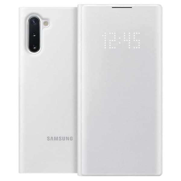 Hölster - Samsung - Galaxy Note 10 - Kreditkortfodral - LED View Cover - Vit
