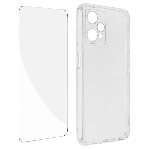 Realme 9 Pro Plus och 9 4G-fodral - AVIZAR - Mjuk silikon - 9H härdat glasfilm