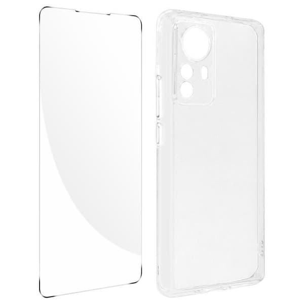 Xiaomi 12 Pro-fodral - AVIZAR - 360° fullpack - Mjuk silikon - 9H härdat glasfilm