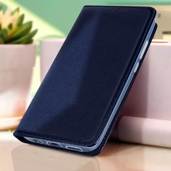 Xiaomi Redmi 10A Fodral - AVIZAR - Hållare för videostödskort - Magnetisk flip - Midnattsblå