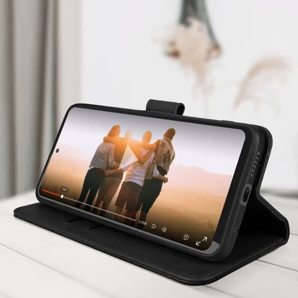 Xiaomi Redmi Note 11 och Note 11s Fodral Flip Wallet Stand Funktion svart