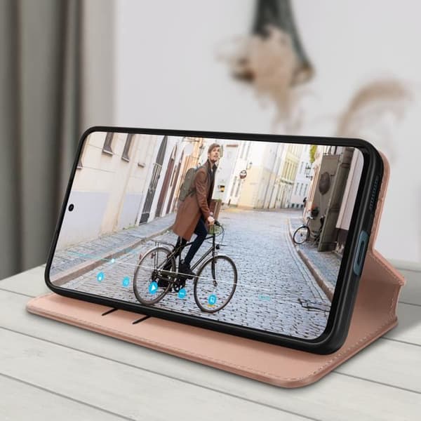 Xiaomi 12 Lite Fodral - AVIZAR - Plånboksfodral - Rosa - Videostödfunktion