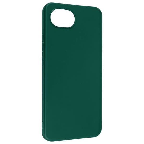 Realme C30 Flexibelt Silikonfodral Matt Finish Anti-Fingerprint Dark Green