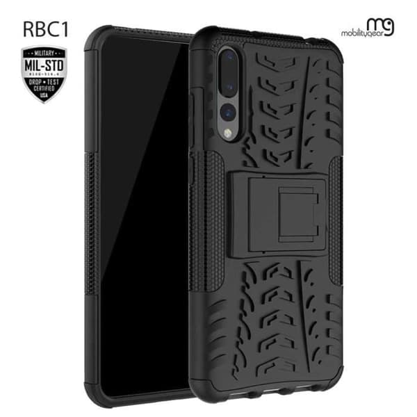 Stötsäker Coque - MobilityGear - RBC1 - Huawei P20 Pro - Svart - Stöt- och rep-skydd