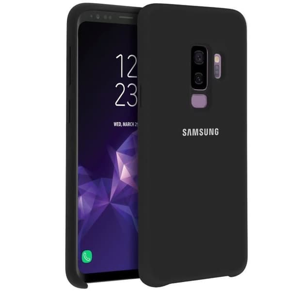 Galaxy S9 Plus Fodral Original Samsung Silikon Skal Soft Touch Svart