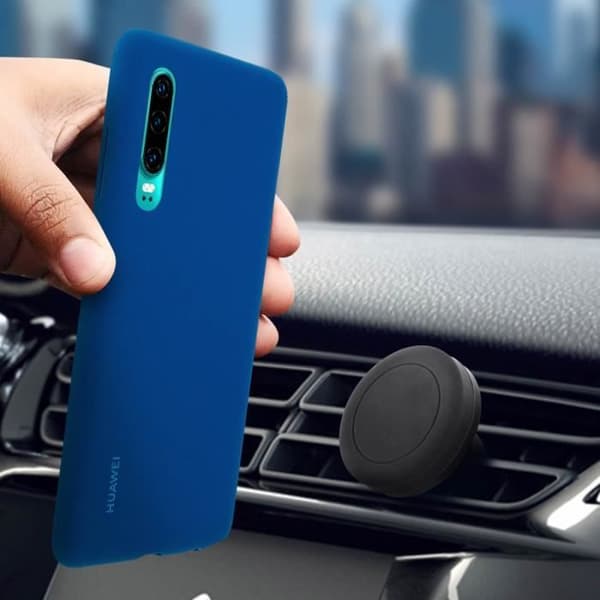 Coque - HUAWEI - P30 - Semi-rigid - Magnetiskt system - Mörkblå