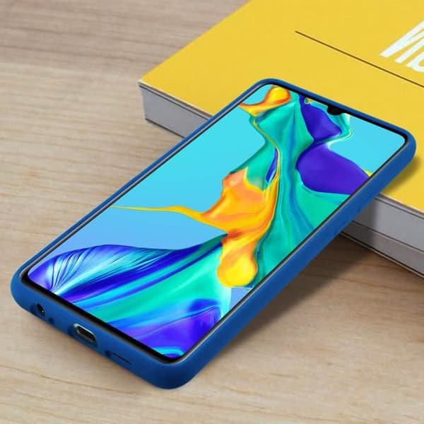 Coque - HUAWEI - P30 - Semi-rigid - Magnetiskt system - Mörkblå