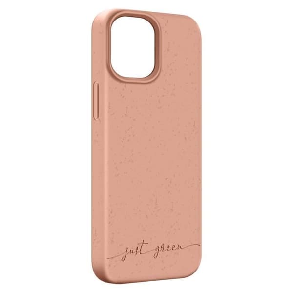 iPhone 13 Mini skal - JUST GREEN - Återvinningsbart - Ekologiskt - Rose Gold