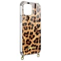 Miniatyrbild 2 av 4: Guess Orange Leopard Mönster Halskedja iPhone 12 och 12 Pro Fodral