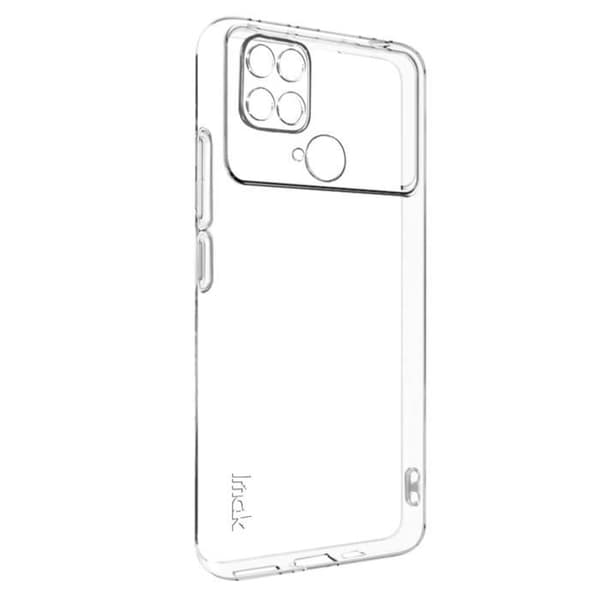 Mjukt och tunt skyddsfodral för Xiaomi Poco C40 - IMAK - Transparent - Upphöjda kamerakanter