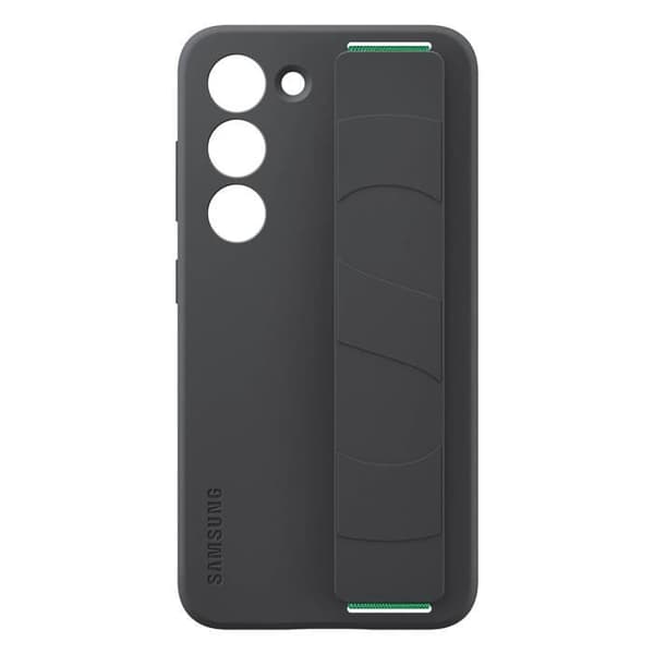Galaxy S23 Silikonfodral med matt finish med originalrem Svart
