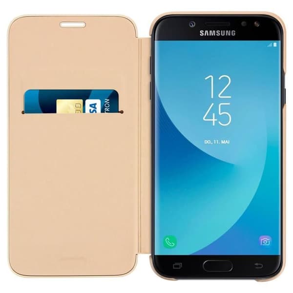 Samsung Plånboksfodral Galaxy J7 2017 Originalfodral Plånboksfodral Guld