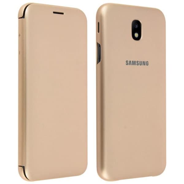 Samsung Plånboksfodral Galaxy J7 2017 Originalfodral Plånboksfodral Guld