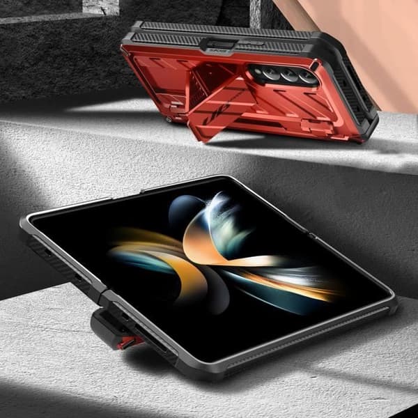 Fodral till Samsung Galaxy Z Fold 4 Multilayer Unicorn Beetle Pro Supcase Röd