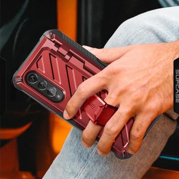 Fodral till Samsung Galaxy Z Fold 4 Multilayer Unicorn Beetle Pro Supcase Röd