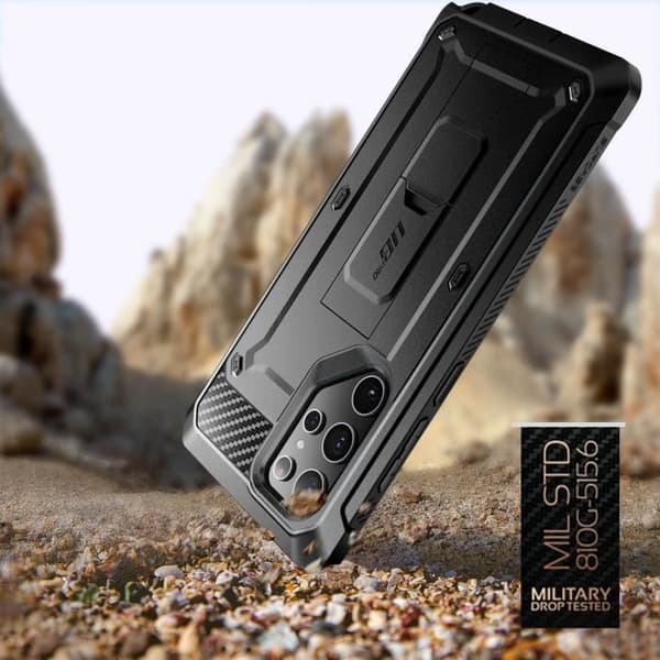 Fodral till Samsung S23 Ultra Shockproof Kickstand Supcase Unicorn Beetle Pro svart