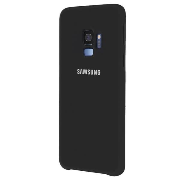 Galaxy S9 Fodral Original Samsung Silikonskydd Skydd Soft Touch Svart
