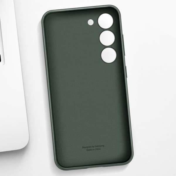 Läderfodral för Galaxy S23 Plus Original Samsung Series Läderfodral Grönt