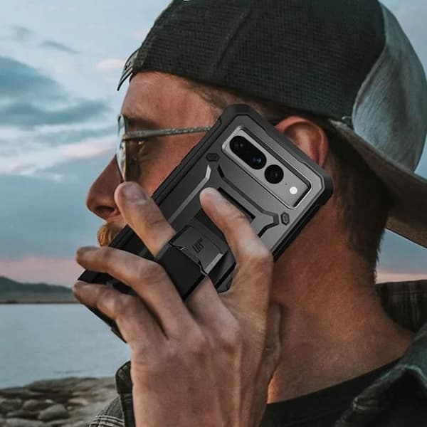 Fodral till Google Pixel 7 Pro Stötsäkert Kickstand Supcase Unicorn Beetle Pro Black
