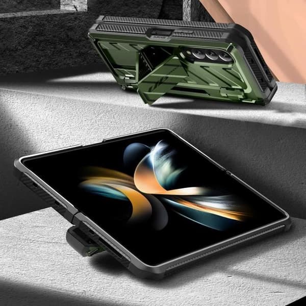 Fodral till Samsung Galaxy Z Fold 4 Multilayer Unicorn Beetle Pro Supcase grön