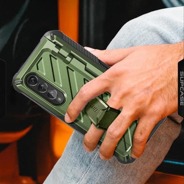 Fodral till Samsung Galaxy Z Fold 4 Multilayer Unicorn Beetle Pro Supcase grön
