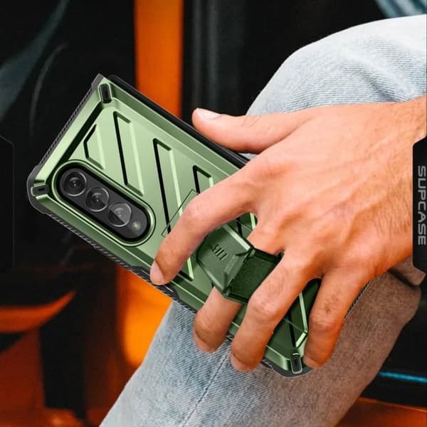 Samsung Galaxy Z Fold 4 Fodral - SUPCASE - Unicorn Beetle Pro - Grön - Stötsäker - Militär Standard MIL STD 810G