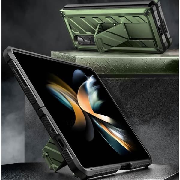 Samsung Galaxy Z Fold 4 Fodral - SUPCASE - Unicorn Beetle Pro - Grön - Stötsäker - Militär Standard MIL STD 810G
