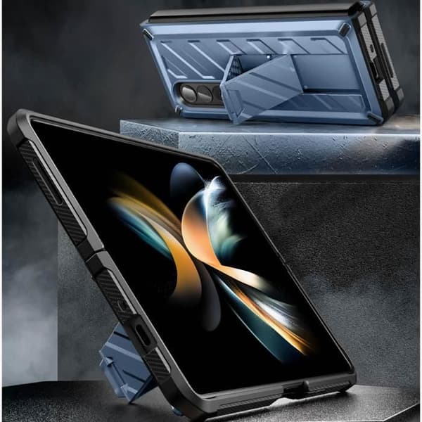 Samsung Galaxy Z Fold 4 fodral - SUPCASE - Unicorn Beetle Pro - Blå - Stötsäker - Militär standard MIL STD 810G