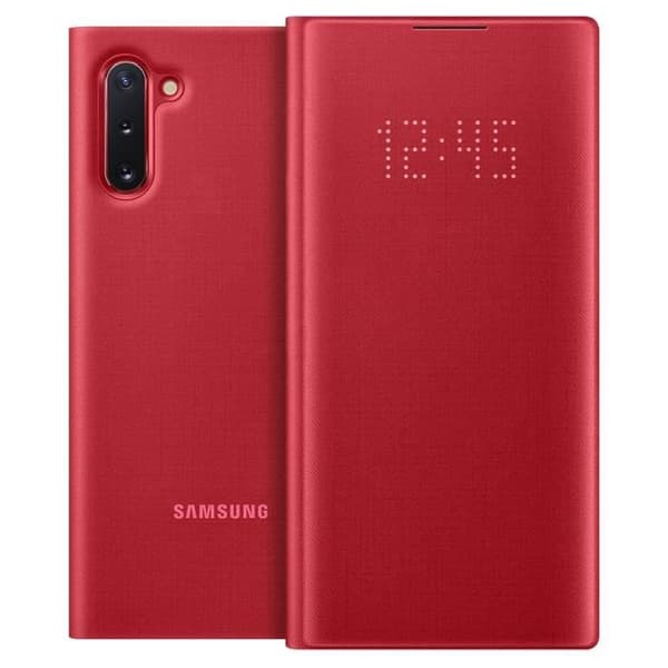 Hus - Samsung - Galaxy Note 10 - Kortfodral - LED View Cover - Röd