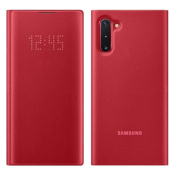 Hus - Samsung - Galaxy Note 10 - Kortfodral - LED View Cover - Röd