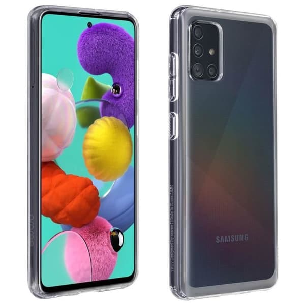 Coque - Samsung - Galaxy A51 - Styv - Ultrafin - Transparent Vit