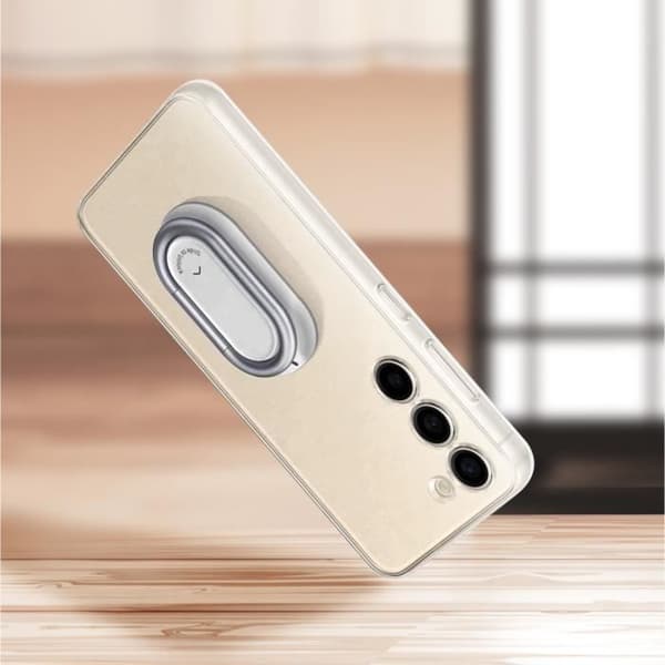 Fodral för Samsung S23 Ring Hållare Stöd Original Clear Gadget Transparent