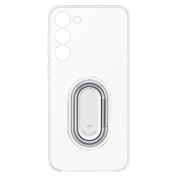 Fodral för Samsung S23 Ring Hållare Stöd Original Clear Gadget Transparent