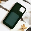 Miniatyrbild 4 av 4: iPhone 12 och 12 Pro Soft Silikonfodral Korthållare Forcell Green