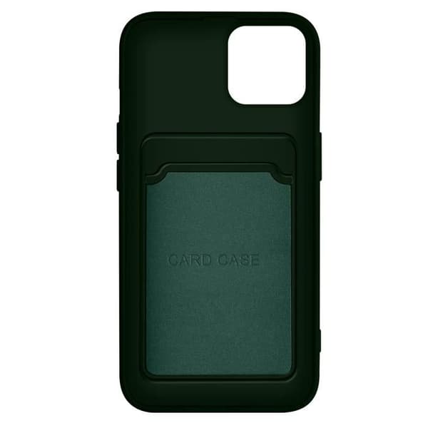 iPhone 12 och 12 Pro Soft Silikonfodral Korthållare Forcell Green