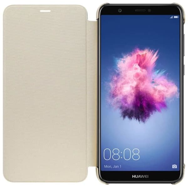 Folioskydd - HUAWEI - P Smart - Fullständigt skydd - Gul - Flik