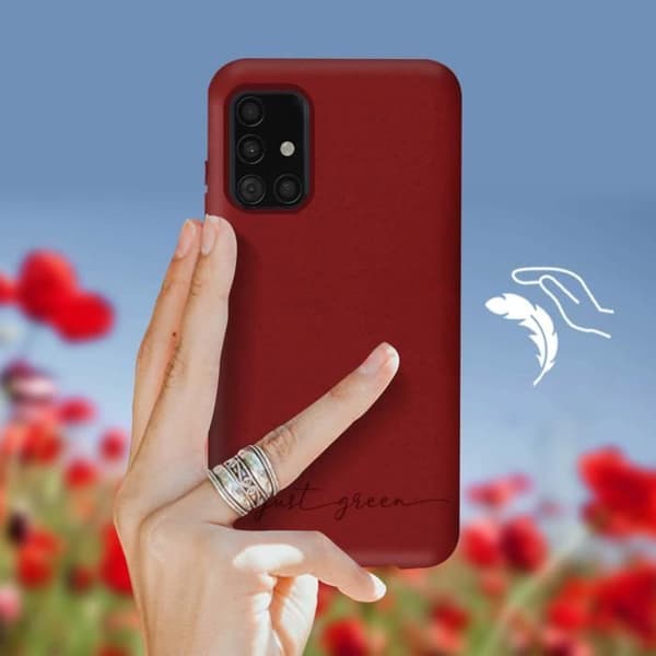 Fodral till Samsung Galaxy A51 - JUST GREEN - Slitstark - Röd