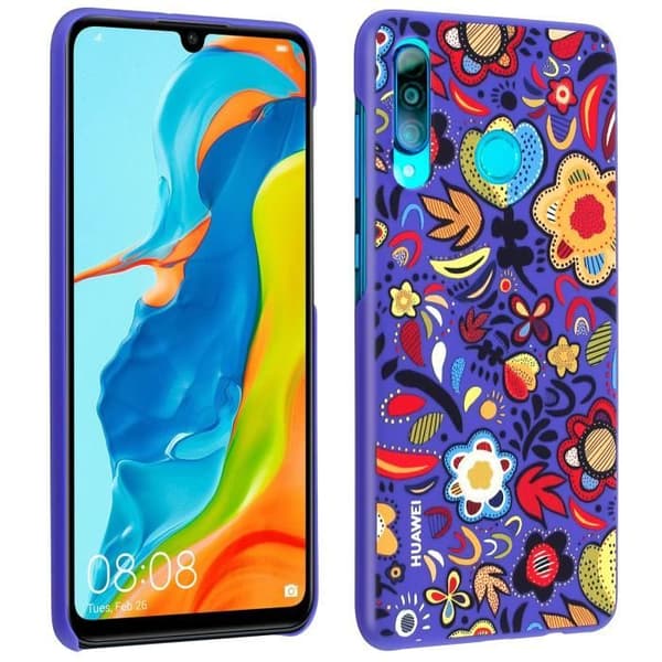 Skyddsskal - HUAWEI - P30 Lite - Flerfärgad Blommönster - Hård Skydd - Rep- och Stötsäker