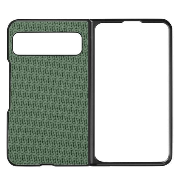 Fodral till Google Pixel Fold - AVIZAR - Carbon Style - Grön