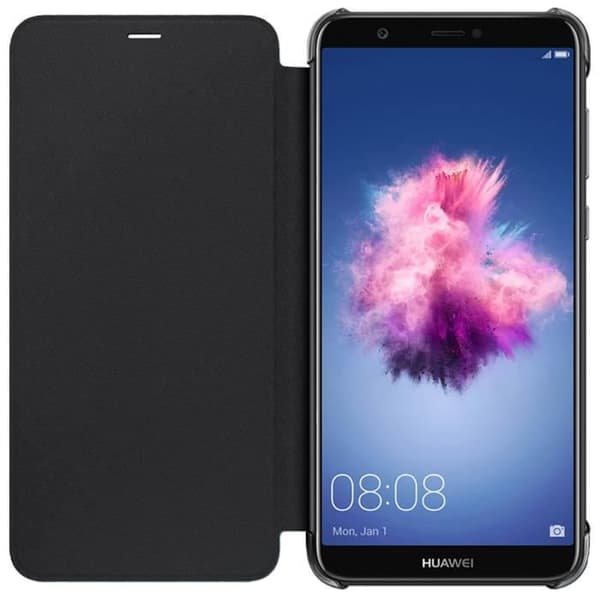 Huawei P Smart Folio Cover - HUAWEI - Svart - Hårt skal - Syntet - Flik
