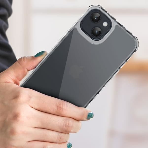 Skal till iPhone 14 Plus - FORCE CASE - Anti-Fall - Genomskinlig